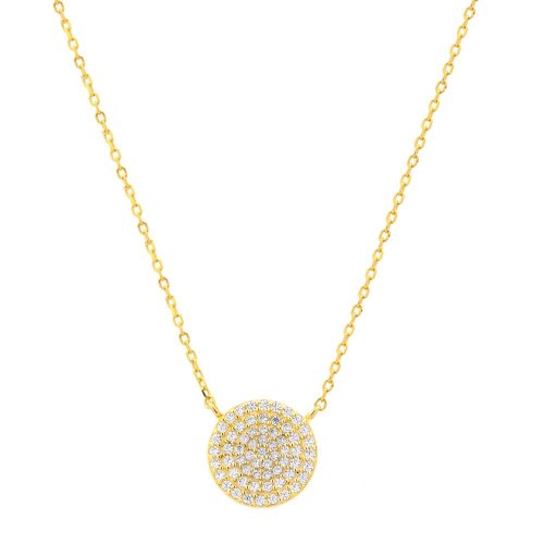 Clustered Disc Necklace