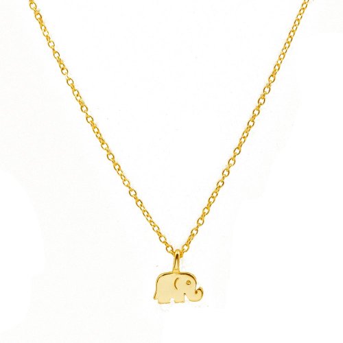 Gold Mini Elephant Necklace