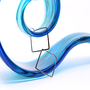 Diamond Shape Hoops