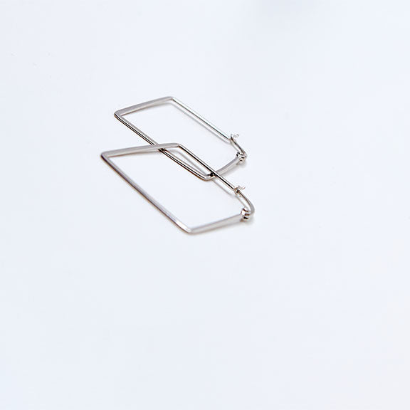 Diamond Shape Hoops