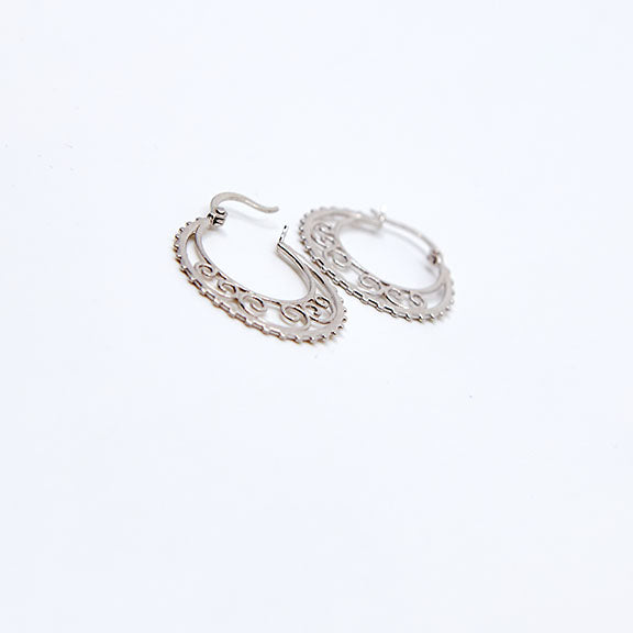 Lace Inspired Hoops