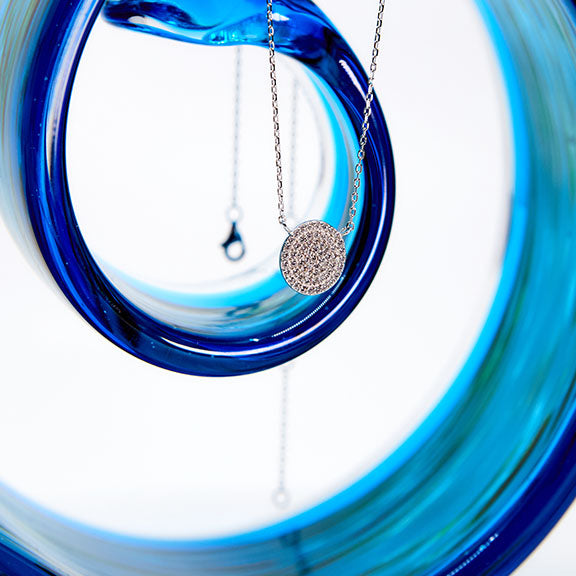 Sparkly Disc Necklace