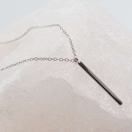 Vertical Bar String Necklace